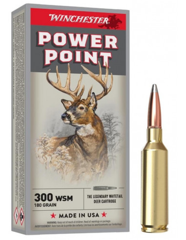 Cartouches WINCHESTER Cal.300 Wsm Power point...