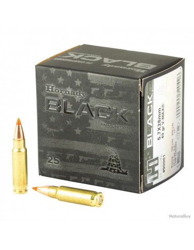 Cartouches HORNADY 5.7x28mm 40GR V-MAX BLACK...