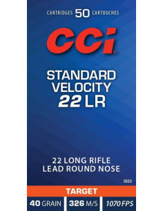 50 Cartouches cci Standard Velocity Cal. 22 LR 2