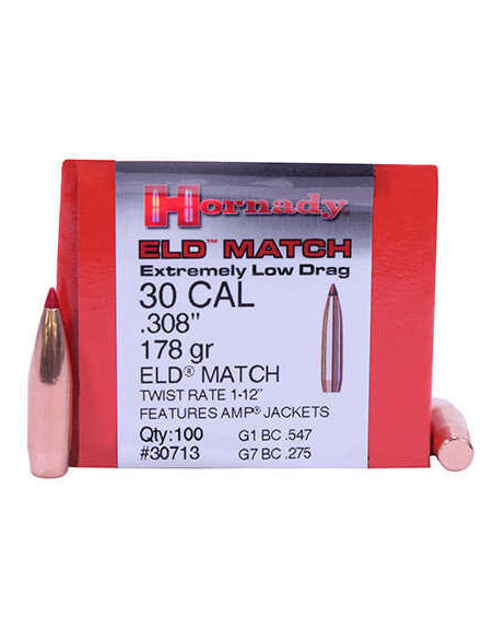 HORNADY 30.308 178GR ELD-MATCH