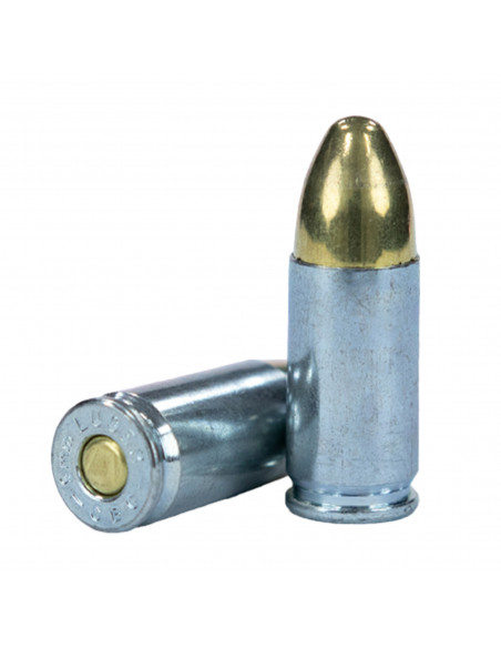 Magtech 9mm  124gr FMJ Étui  acier