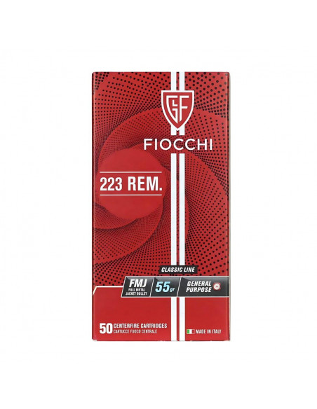 FIOCCHI  223 Rem FMJ 55gr