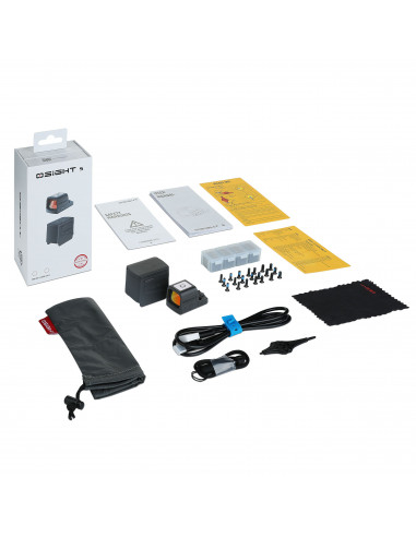 Osight S  Point rouge de 2 MOA et cercle de 32 MOA