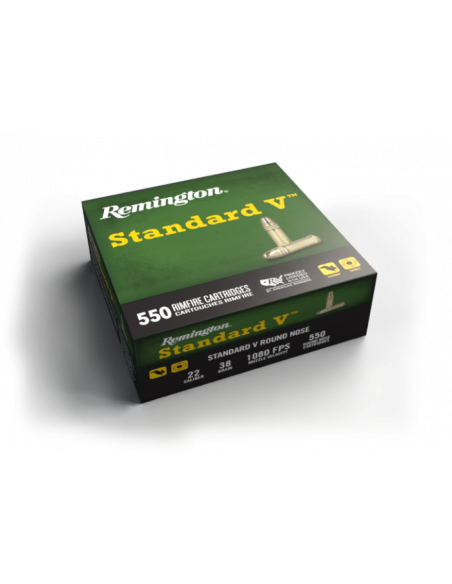 REMINGTON  22lr Standard V 38 grains ogive tête arrondie plomb
