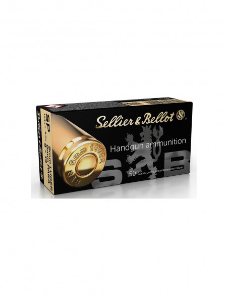 SELLIER & BELLOT CAL 9 mm FMJ 124 GRS     Lot de 1000