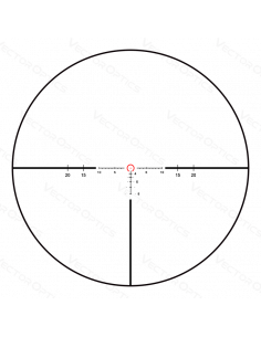lunette continental x6 1-6x24 sfp ret tactical bdc 2