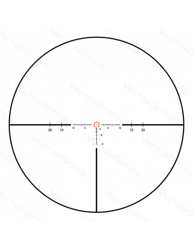 lunette continental x6 1-6x24 sfp ret tactical bdc