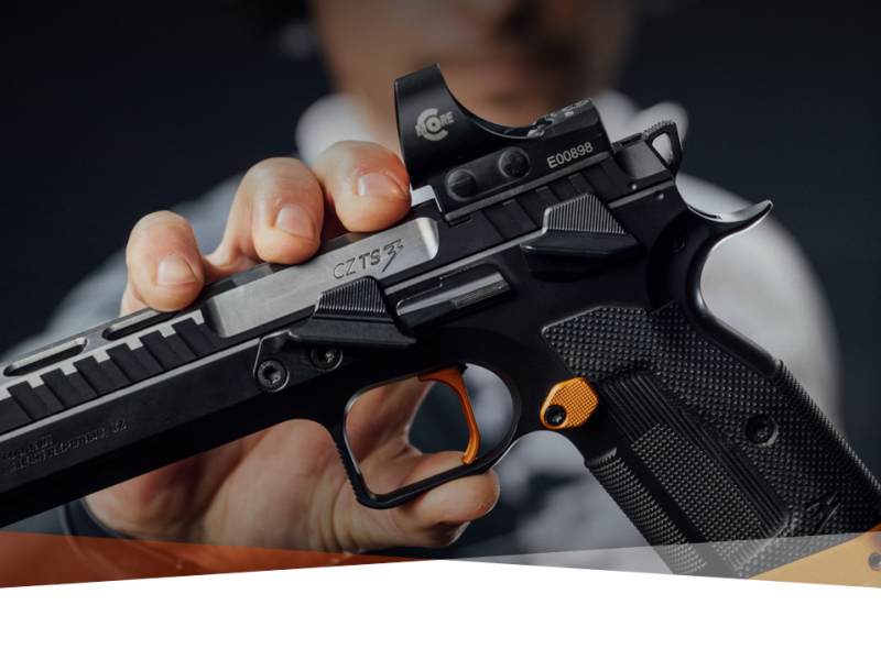 Pistolet CZ TS 3 Orange 9x19 - Le Flagship Optic-Ready pour dominer l’IPSC !